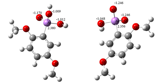 Theoretical calculations of the relative pKa values of some selected aromatic arsonic acids in water using density functional theory By B. Khalili and M. Rimaz (2016)